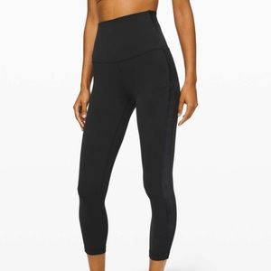 Lululemon Align Velvet Super-High Rise Crop 23” Black